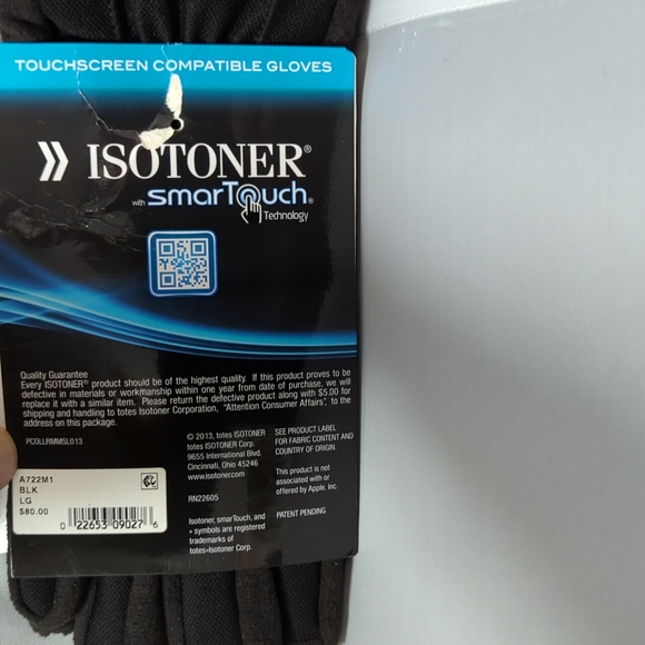 BNWT Isotoner Signature Smartouch Woman's  Touchscreen Compatible Medium - Picture 2 of 7